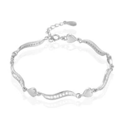 Bracelet Kaelyne Argent Blanc Oxyde De Zirconium