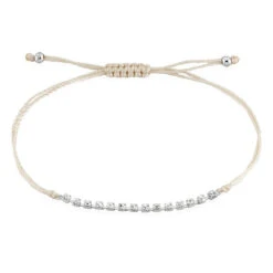 Bracelet Miguyae Argent Blanc Oxyde De Zirconium