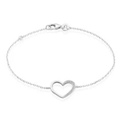Bracelet Oflaz Argent Blanc Oxyde De Zirconium