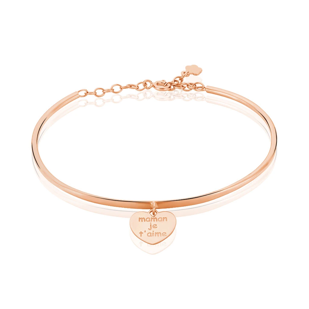 Bracelet Jonc Lael Argent Rose 1 Bracelet Jonc Lael Argent Rose