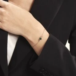 Bracelet Argent Rose Atieno Oxyde De Zirconium -Bijouterie Pas Chère FABFRZV001 model0