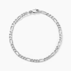 Bracelet Vivian Maille Alternee 1/3 Argent Blanc