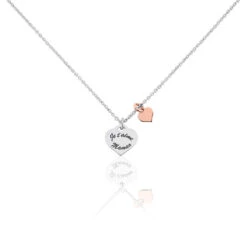 Collier Nathalie Argent Bicolore