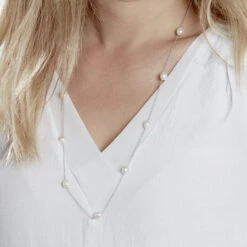 Collier Sautoir Argent Gaspar Perles De Culture 7-8mm 73cm -Bijouterie Pas Chère FACFBUW141 model1