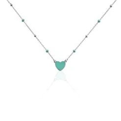 Collier Argent Blanc Augustine