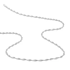 Collier Ciana Torsade Diamante Argent Blanc -Bijouterie Pas Chère FACFBW00HH view2