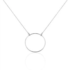Collier Hibis Argent Blanc