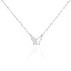 Collier Maria Argent Blanc