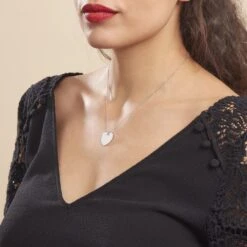 Collier Ylla Argent Blanc 8 Collier Ylla Argent Blanc -Bijouterie Pas Chère FACFBW00ST model0