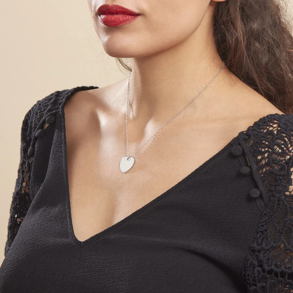 Collier Ylla Argent Blanc 4 Collier Ylla Argent Blanc – Image 4