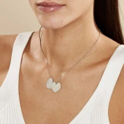 Collier Yrina Argent Blanc -Bijouterie Pas Chère FACFBW00SW model0