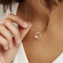 Collier Joya Argent Blanc -Bijouterie Pas Chère FACFBW00VT model1