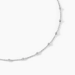 Collier Elea Argent Blanc
