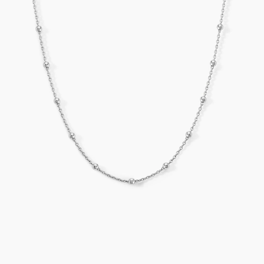 Collier Elea Argent Blanc 2 Collier Elea Argent Blanc – Image 2