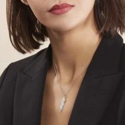 Collier Violka Argent Blanc -Bijouterie Pas Chère FACFBW00ZR model0