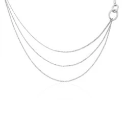 Collier Abassia Argent Blanc