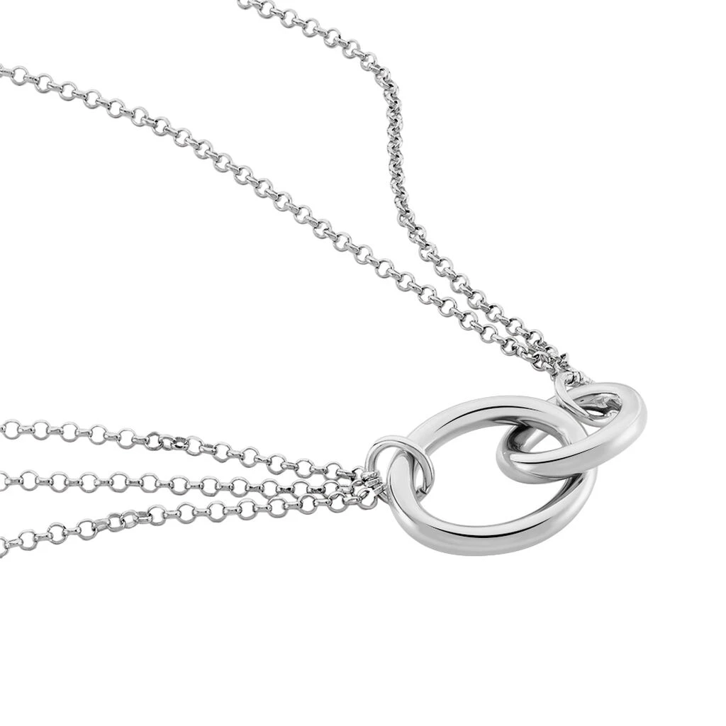 Collier Abassia Argent Blanc 2 Collier Abassia Argent Blanc – Image 2
