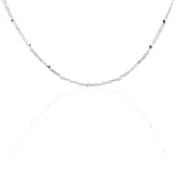 Collier Adelaide Argent Blanc