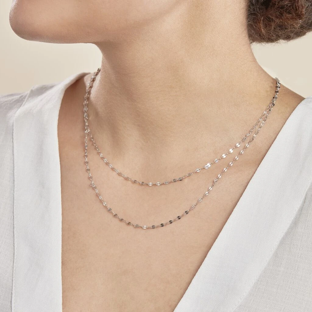 Collier Adelaide Argent Blanc 3 Collier Adelaide Argent Blanc – Image 3