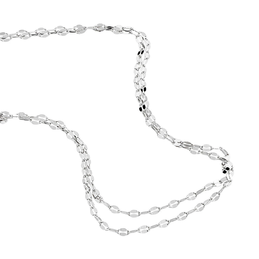 Collier Adelaide Argent Blanc 2 Collier Adelaide Argent Blanc – Image 2