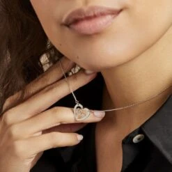 Collier Lovia Argent Blanc -Bijouterie Pas Chère FACFBW016L model1