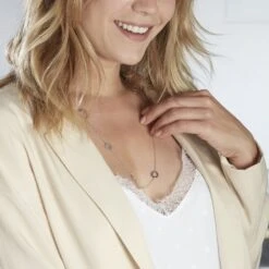 Collier Sautoir Paquito Argent Blanc -Bijouterie Pas Chère FACFBW018B model0