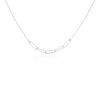 Collier Chiarina Argent Blanc