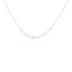 Collier Chiarina Argent Blanc
