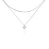 Collier Argent Blanc Sapphira