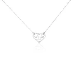 Collier Elda Argent Blanc