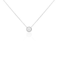 Collier Clarity Argent Blanc Nacre