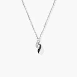Collier Sylvie Argent Blanc Oxyde De Zirconium