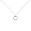 Collier Ambroisie Argent Blanc Oxyde De Zirconium