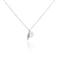 Collier Karrie Argent Blanc Oxyde De Zirconium