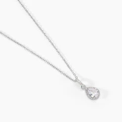 Collier Briony Argent Blanc Oxyde De Zirconium
