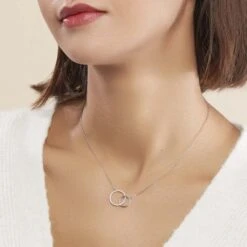 Collier Yalaz Argent Blanc Oxyde De Zirconium -Bijouterie Pas Chère FACFBZW0NJ model0