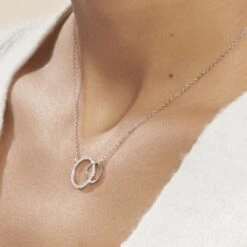 Collier Yalaz Argent Blanc Oxyde De Zirconium -Bijouterie Pas Chère FACFBZW0NJ model1