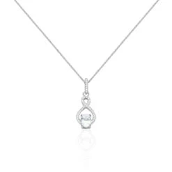 Collier Ylianna Argent Blanc Oxyde De Zirconium