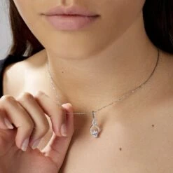 Collier Ylianna Argent Blanc Oxyde De Zirconium -Bijouterie Pas Chère FACFBZW0NT model1