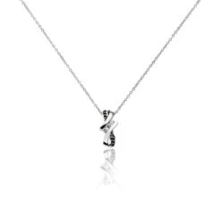 Collier Clemenca Argent Blanc Oxyde De Zirconium