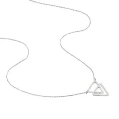 Collier Glorya Argent Blanc Oxyde De Zirconium -Bijouterie Pas Chère FACFBZW0RS view1