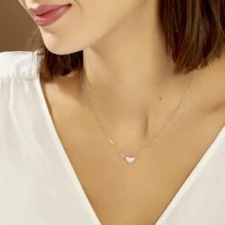 Collier Alois Argent Blanc Oxyde De Zirconium -Bijouterie Pas Chère FACFBZW10C model0