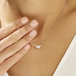 Collier Alois Argent Blanc Oxyde De Zirconium -Bijouterie Pas Chère FACFBZW10C model1