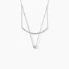 Collier Ruth Argent Blanc Oxyde De Zirconium