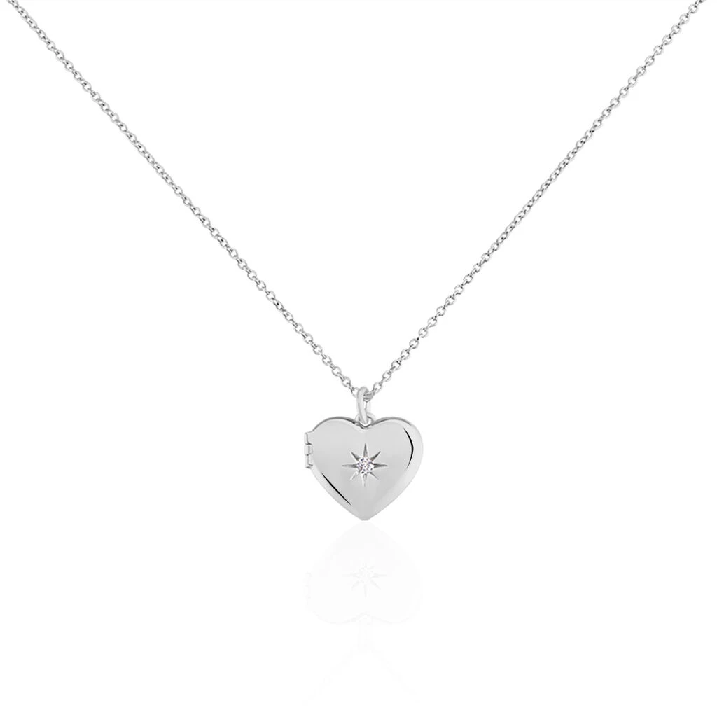 Collier Cahida Argent Blanc Oxyde De Zirconium 1 Collier Cahida Argent Blanc Oxyde De Zirconium