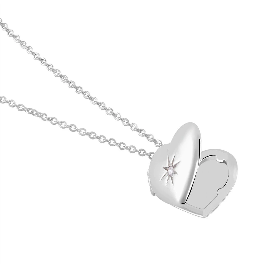 Collier Cahida Argent Blanc Oxyde De Zirconium 2 Collier Cahida Argent Blanc Oxyde De Zirconium – Image 2