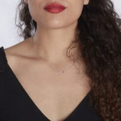 Collier Dorthea Argent Blanc Oxyde De Zirconium -Bijouterie Pas Chère FACFBZW1K5 model0