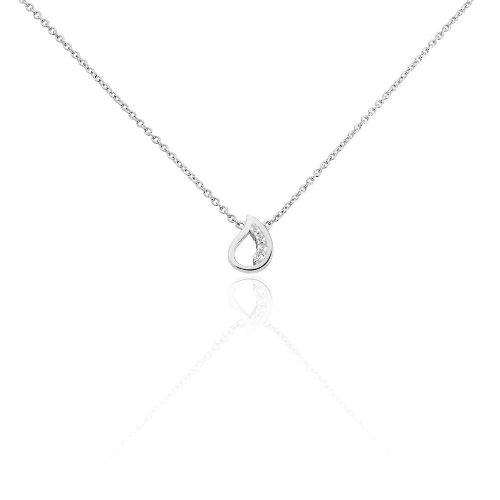 Collier Argent Sylvan Oxydes De Zirconium 1 Collier Argent Sylvan Oxydes De Zirconium
