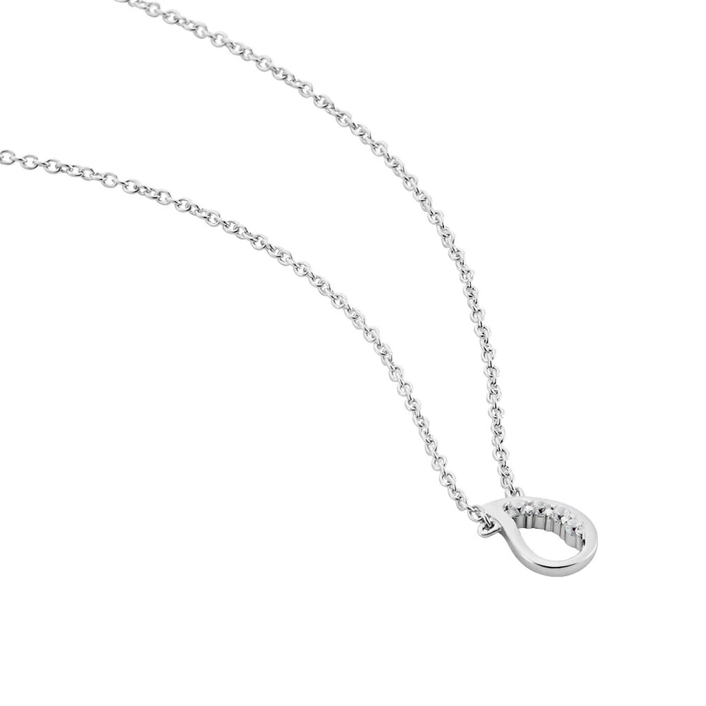 Collier Argent Sylvan Oxydes De Zirconium 2 Collier Argent Sylvan Oxydes De Zirconium – Image 2