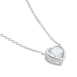 Collier Argent Dahud Oxyde De Zirconium -Bijouterie Pas Chère FACFBZW1UR view1